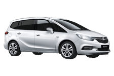 Car Hire Shrewsbury - Vauxhall Zafira 7-Seater - Minibus hire Shrewsbury